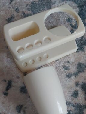 Bathroom Caddy Cup Toothpaste Toothbrush Holder Retro Vintage